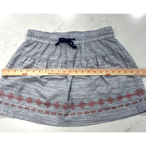 WOOLRICH EMBROIDERED WOMENS SKIRT SKORT Inner SHORTS SIZE S Pull On Drawstring - Picture 7 of 11
